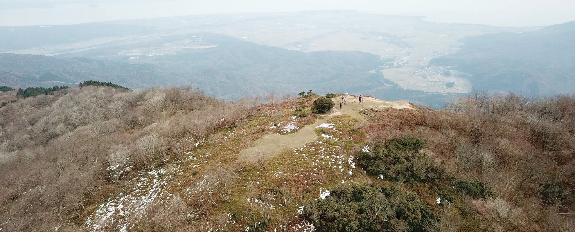 Lake Biwa and Mt. Jadanigamine